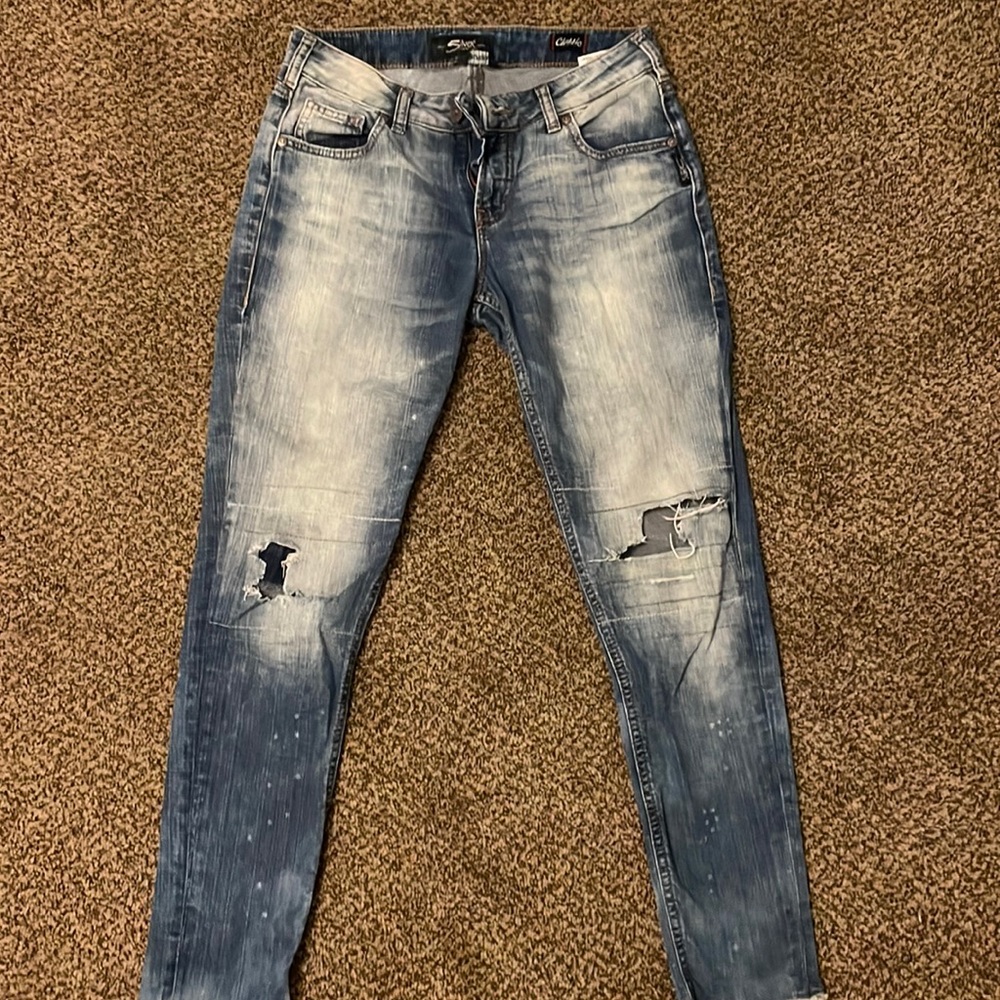 Silver jeans